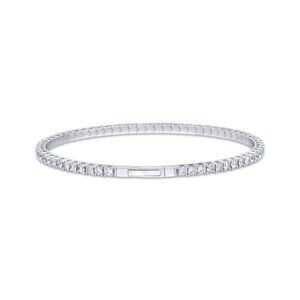 14k Lab Grown Diamond 4.00ct Flex Bangle for $1540
